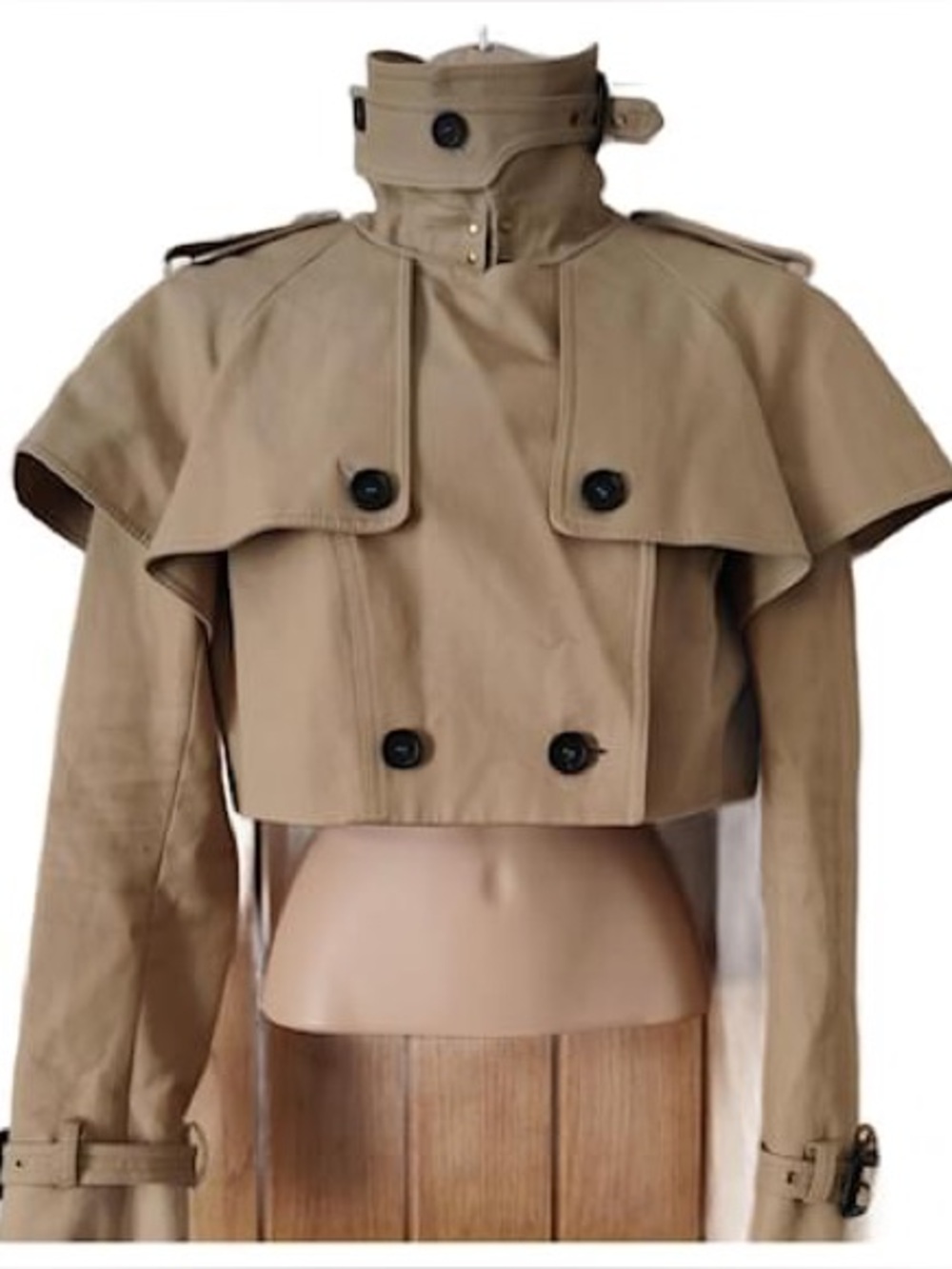 Burberry Prorsum Trench Brown Camel Cotton